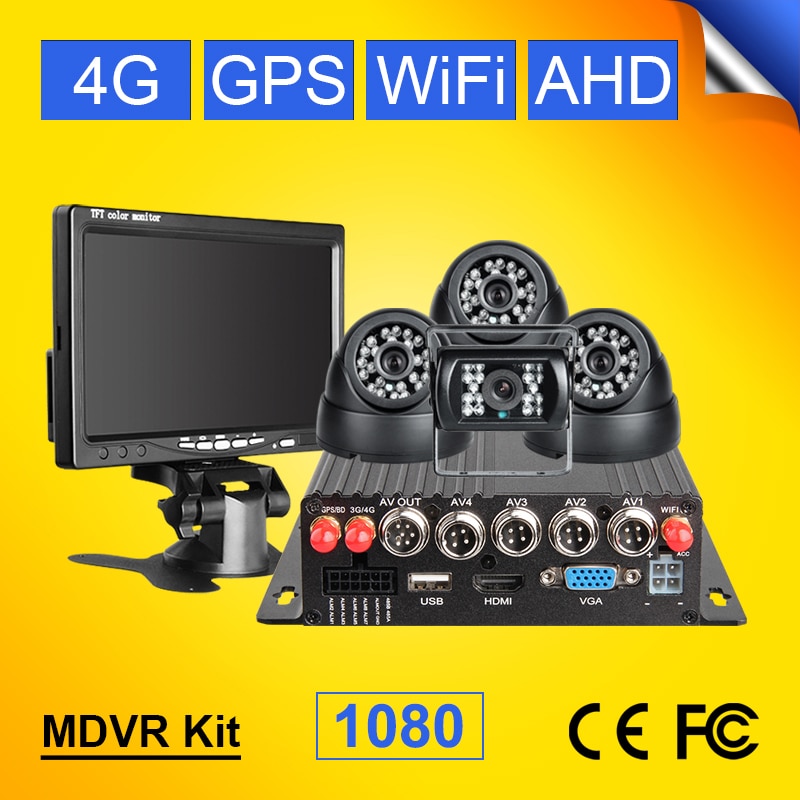 CMSV6 ǽð SD ī ڵ ڵ  AHD  DVR 4G GPS  4CH / Է   ڴ + 7 ġ ڵ 